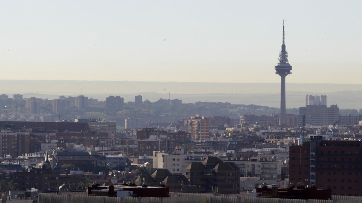 Aspecto de Madrid como consecuencia de la elevada contaminación.