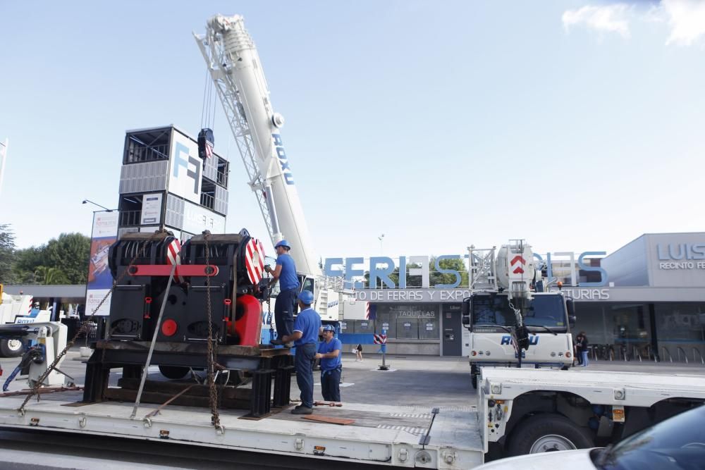 Preparativos para la apertura al público de la Feria de Muestras