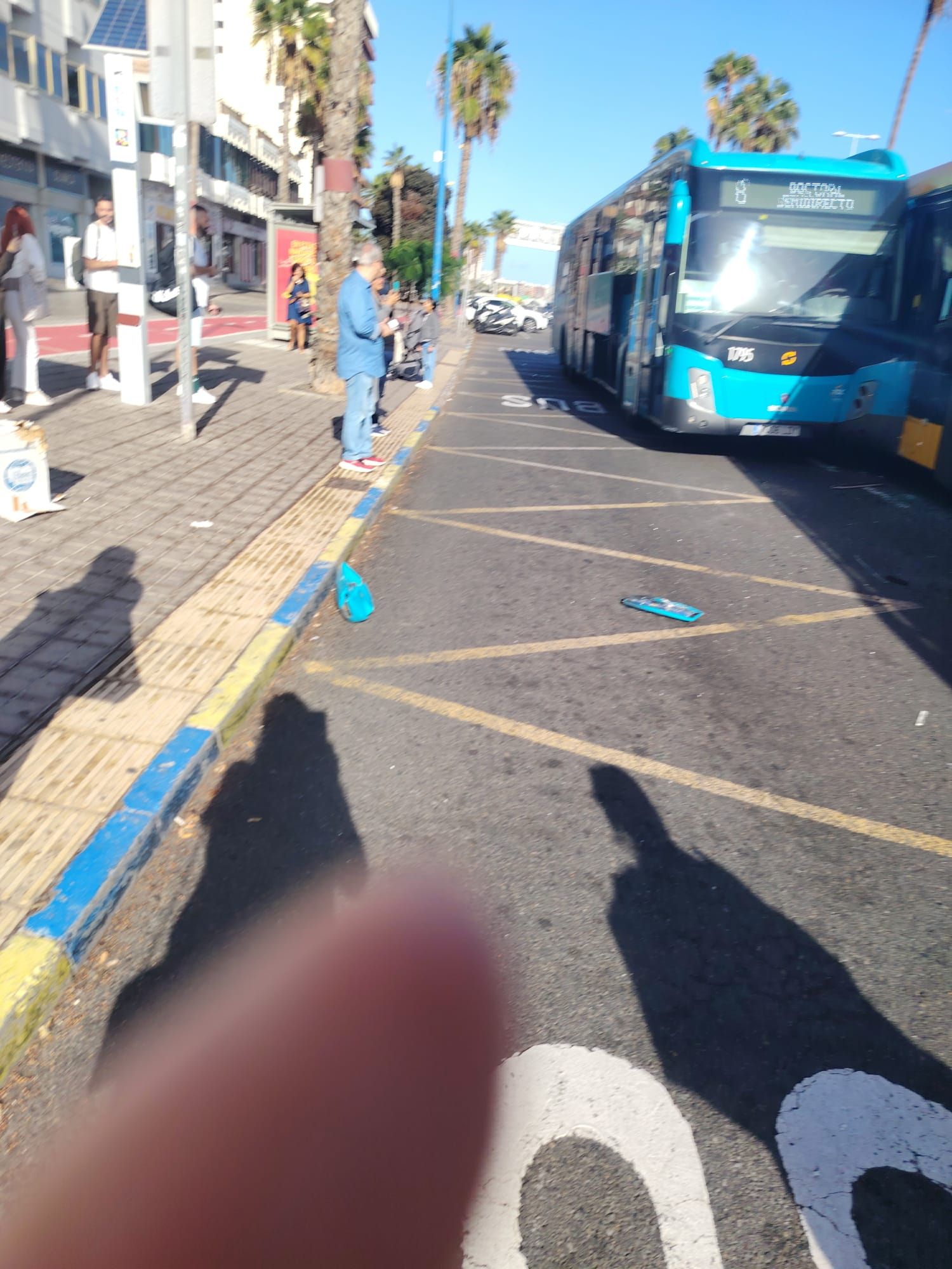 Accidente con dos guaguas implicadas en Las Palmas