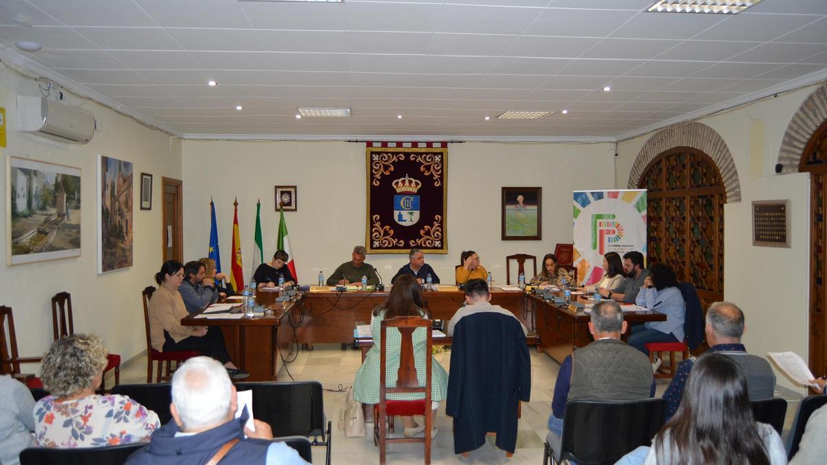 Un momento del Pleno celebrado en Fuente Palmera.