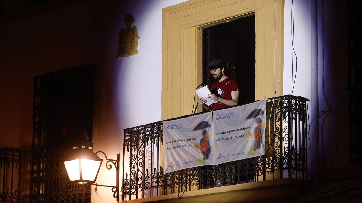 Pregón de David Uclés en la última edición de Cosmopoética en Córdoba.
