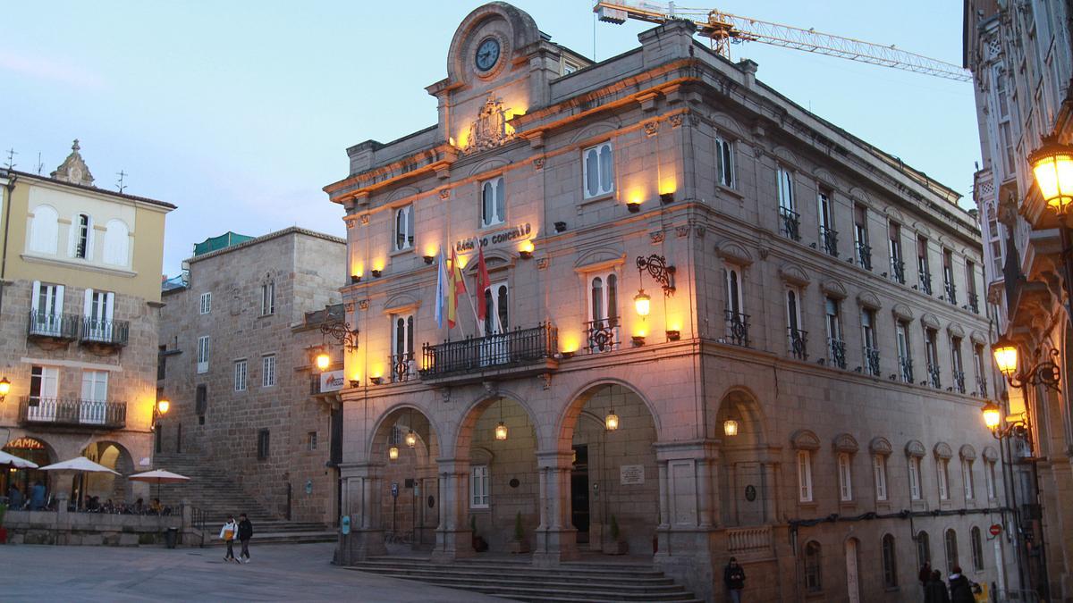 La Casa del Concello, en la Plaza Mayor de Ourense.