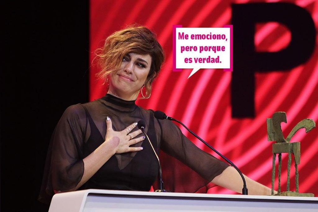 Blanca Suarez durante los premios ondas