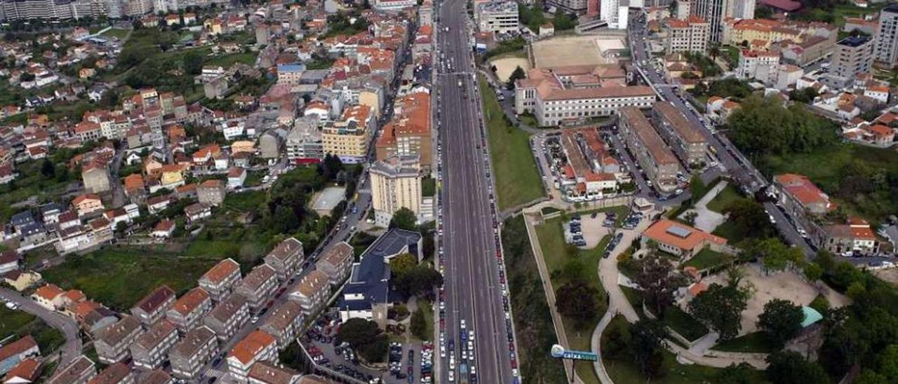 Vista de la avenida de Madrid, que será remodelada íntegramente. // Marta G. Brea