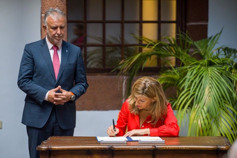 Visita de Yolanda Díaz a La Palma