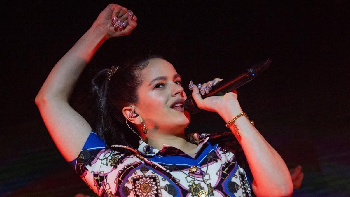 Rosalía, actuando en Nueva York el pasado abril.