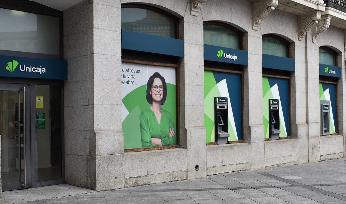 Unas oficinas de la entidad financiera Unicaja.