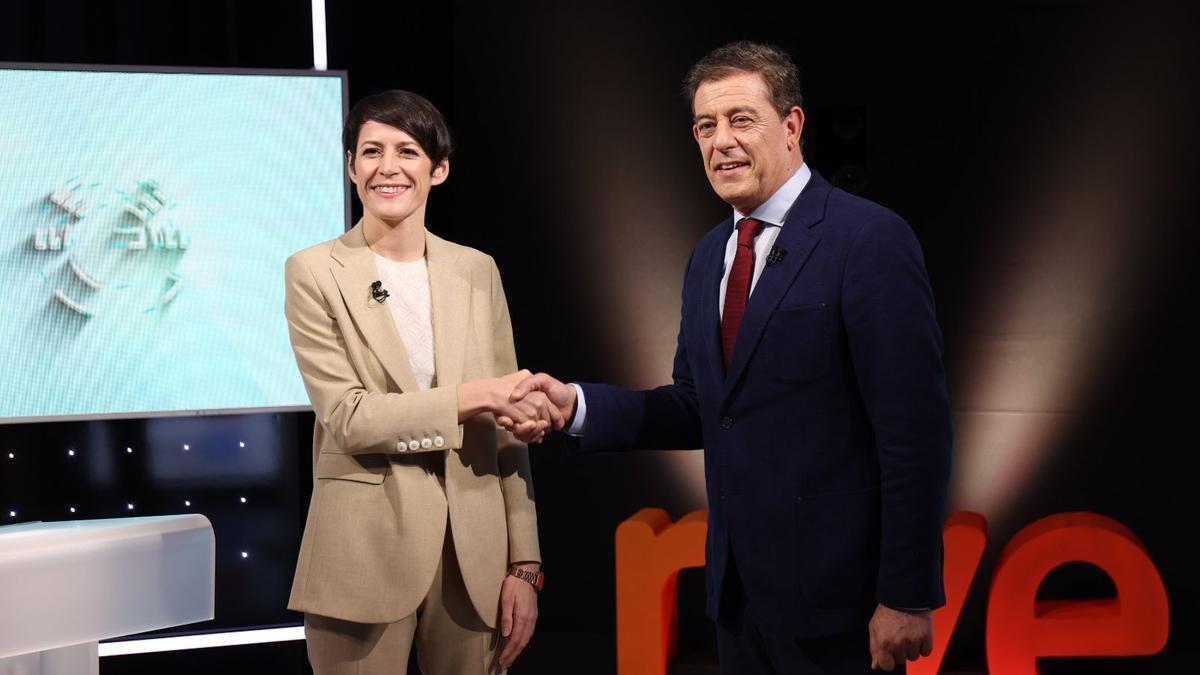 Pontón y Besteiro, durante el debate en TVE.