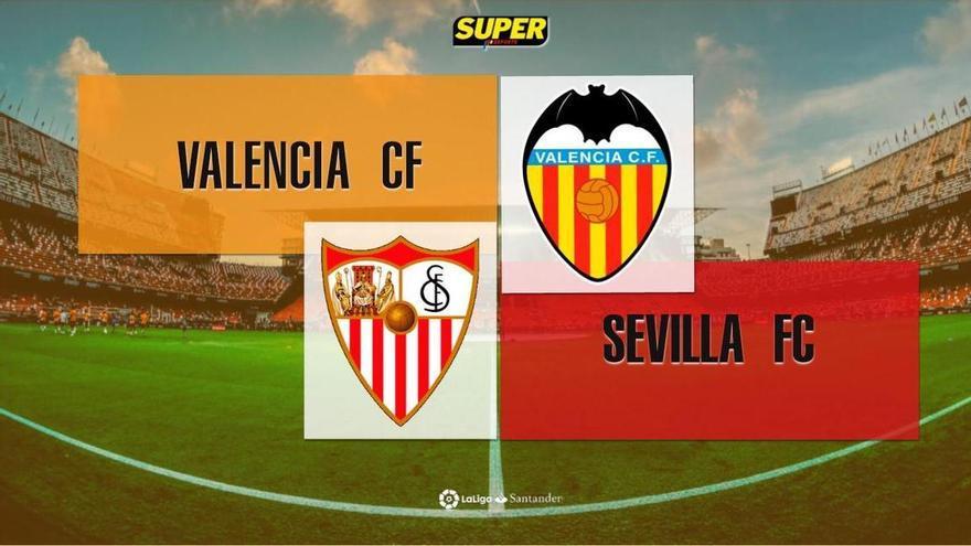 Valencia - Sevilla, LaLiga en directo: minuto a minuto, resultado y goles