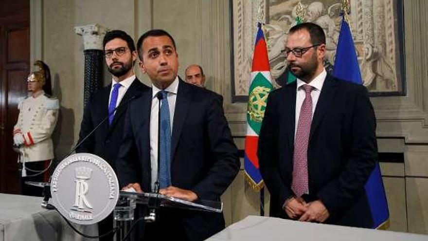 Di Maio anuncia el acuerdo entre el M5S y el PD. // Reuters