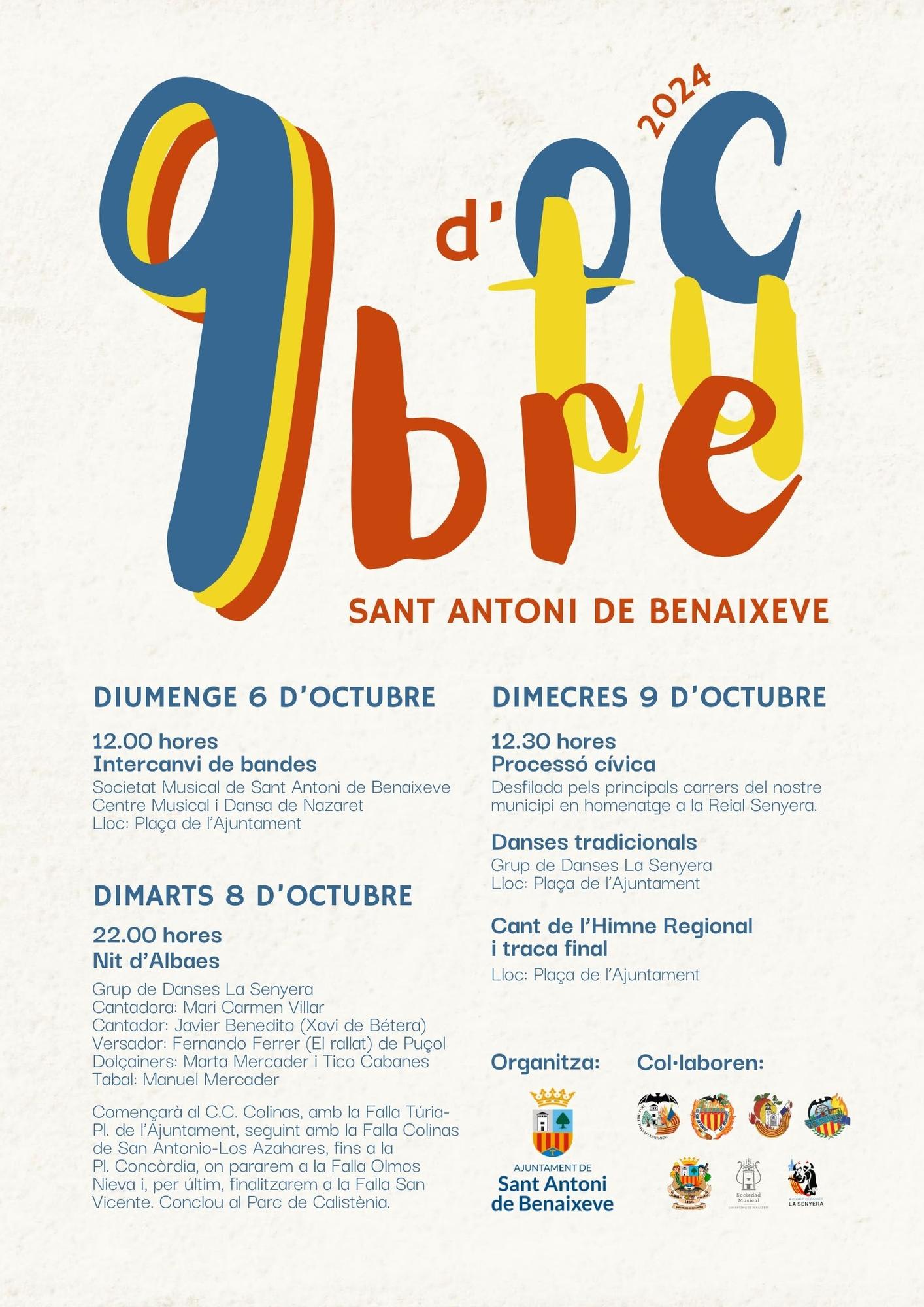 Actos del 9 de octubre.