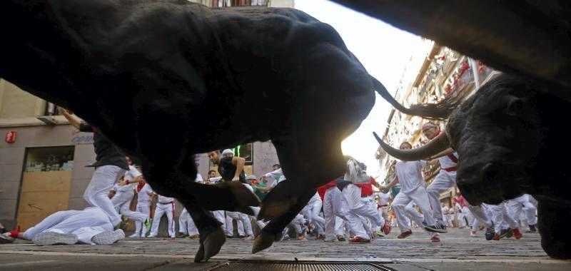 Penúltimo encierro de las fiestas de San Fermín