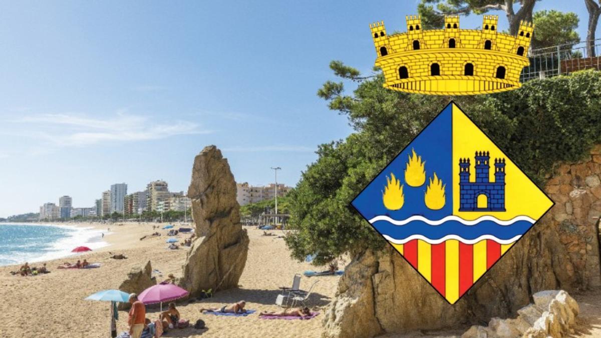 El nou escut de Castell d'Aro, Platja d'Aro i s'Agaró.