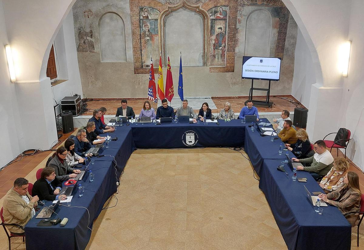 Sesión plenario del pasado jueves en Caravaca
