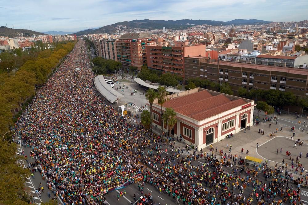 Les marxes per la llibertat inunden Barcelona