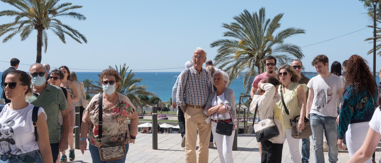 Turistas en Palma.