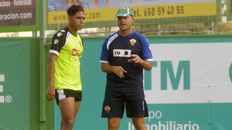 Vicente Mir en un entrenamiento de la presente pretemporada.