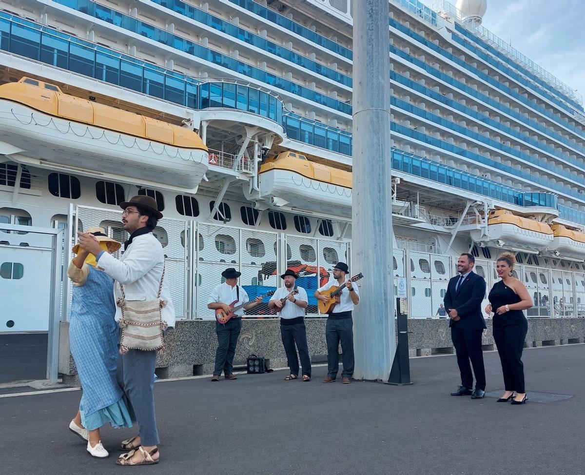 Arrecife recibió en el 2023 más de 505.000 cruceristas, con una subida del 49 por ciento.