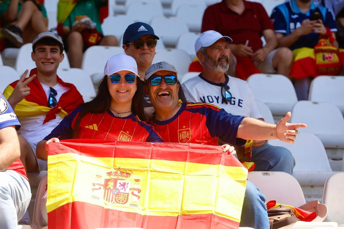 La afición de Córdoba, con la selección española