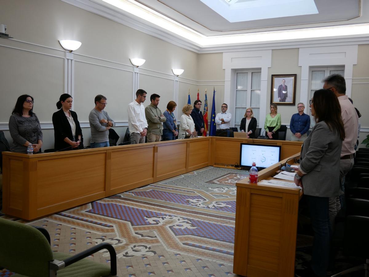 During the plenary session this Tuesday night, a minute of silence was dedicated to the victims of the Valencia crime