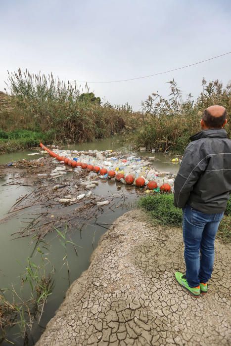 La Conselleria de Medio Ambiente y la CHS impulsan medidas para evitar la contaminación del Segura en la Vega Baja por sólidos flotantes.