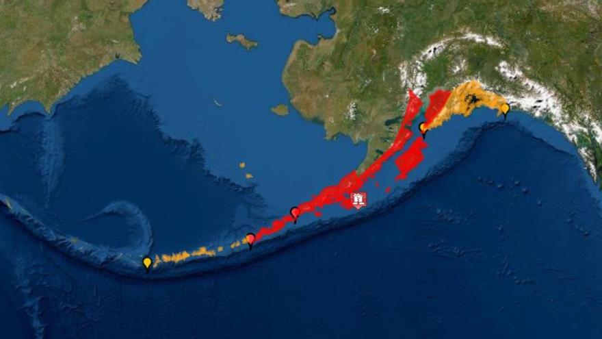 Alerta de tsunami a Alaska després d&#039;un terratrèmol de magnitud 7,8