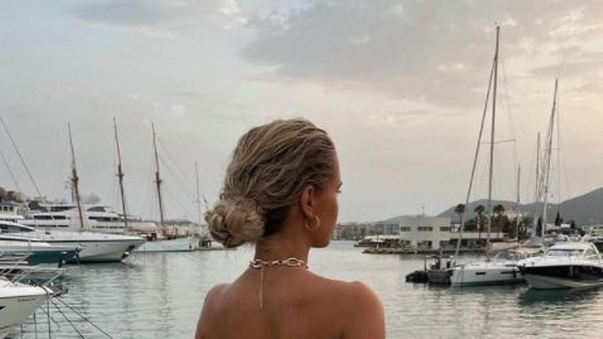 La estrella británica durante sus vacaciones en Ibiza