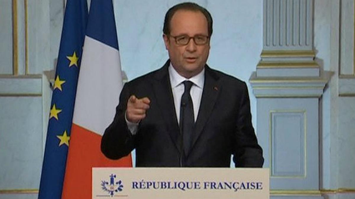 Discurs del president francès, François Hollande, aquesta matinada, d’urgència, després de l’atemptat de Niça.
