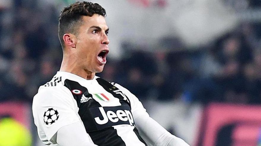 Cristiano Ronaldo celebra un tanto con la Juventus.