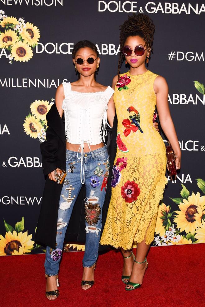 La fiesta millennial de D&G en Los Ángeles: Chloe y Halle