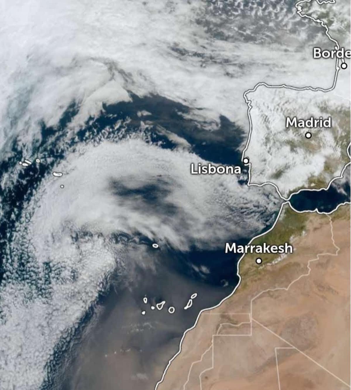El episodio de polvo sahariano irá remitiendo desde este martes, aunque la situación anticiclónica podría favorecer una nueva entrada ligera entre miércoles y jueves.