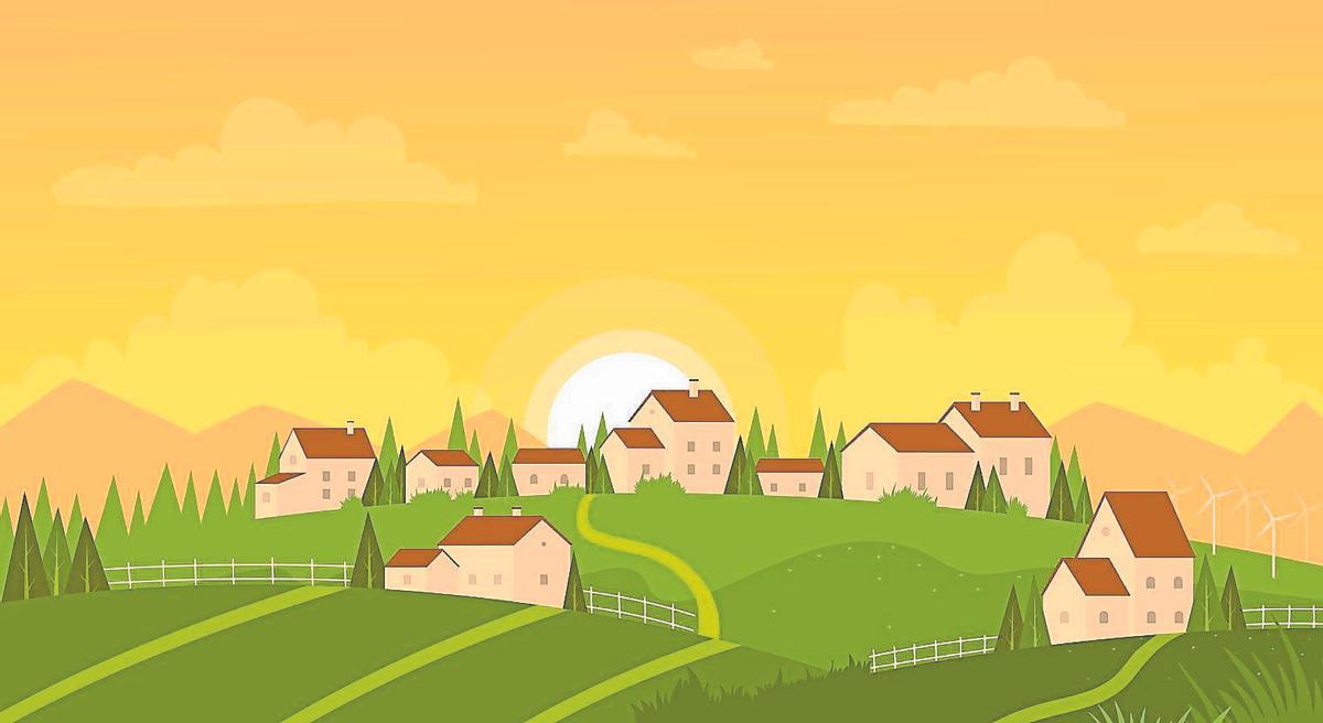 Imagen gráfica de un espacio rural