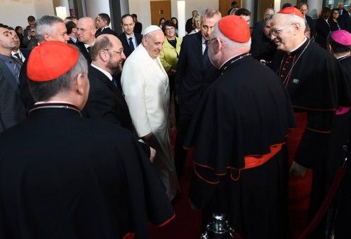 El Papa visita el Parlamento Europeo