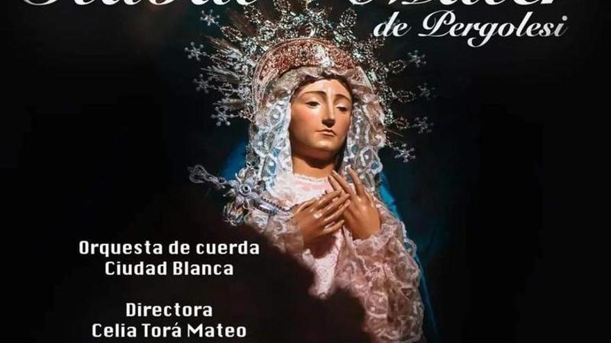 El Ayuntamiento de Orihuela elige la Virgen del Paso Azul de Lorca para ilustrar un cartel de un concierto en la Costa