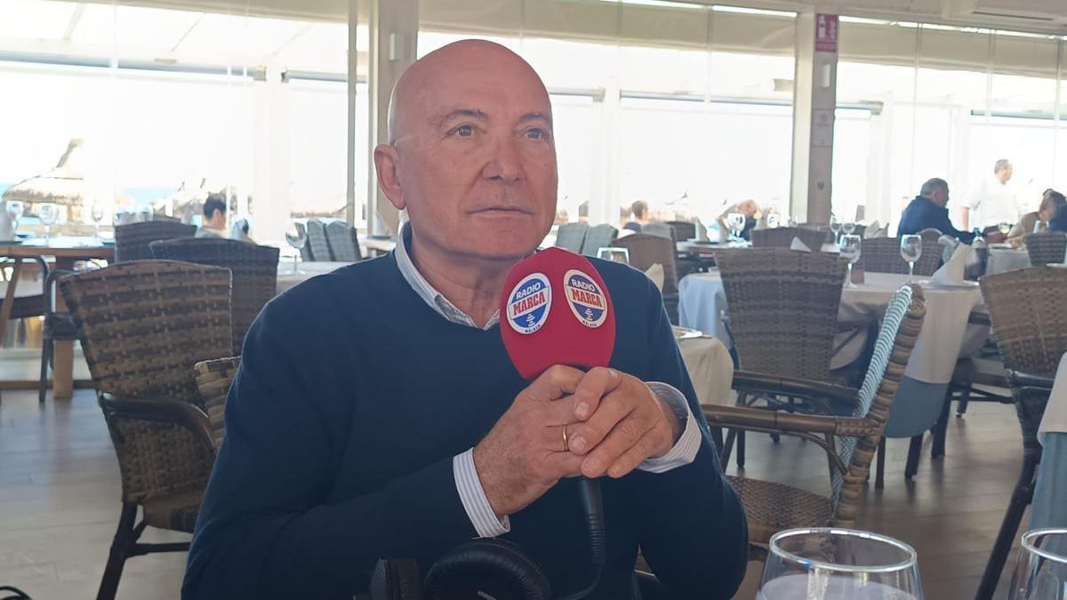 Antonio Jesús López Nieto, presidente del Unicaja, este jueves en Radio Marca Málaga.