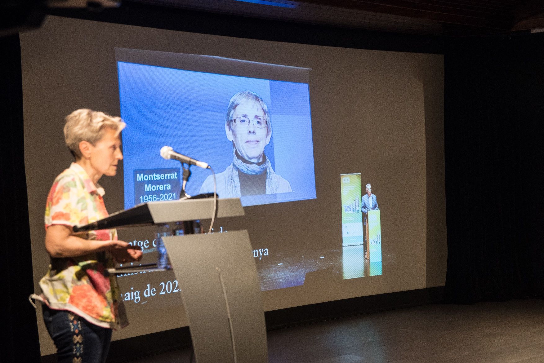 Ple en l'acte d'homenatge a Montserrat Morera, traspassada l’octubre passat