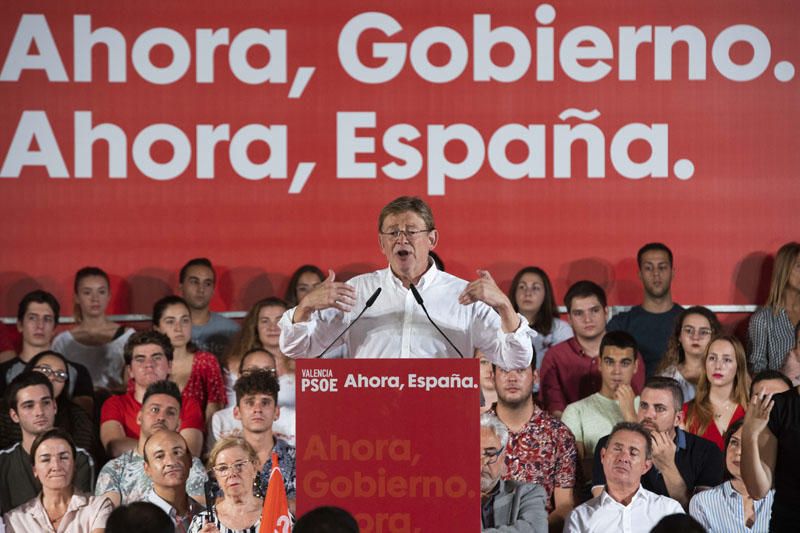 Mitin de Pedro Sánchez en València