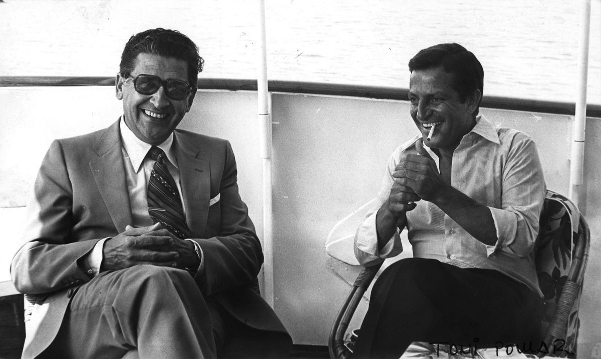 Der frühere spanische Ministerpräsident Adolfo Suárez (re.), hier mit dem ehemaligen Spitzenpolitiker auf Mallorca, Jeroni Albertí.