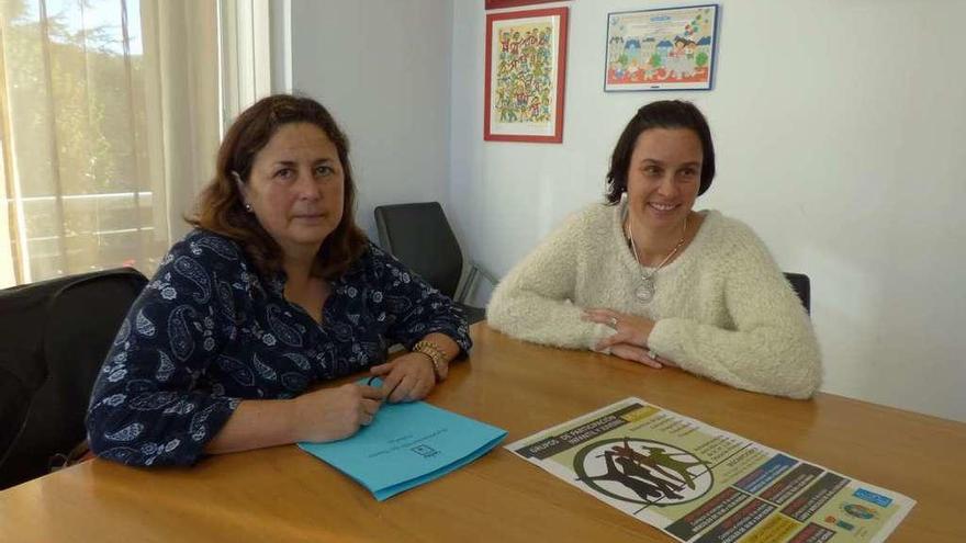 La edil de Bienestar Social, Natividad Álvarez, y la coordinadora del Plan de Infancia, Raquel Feijoo.