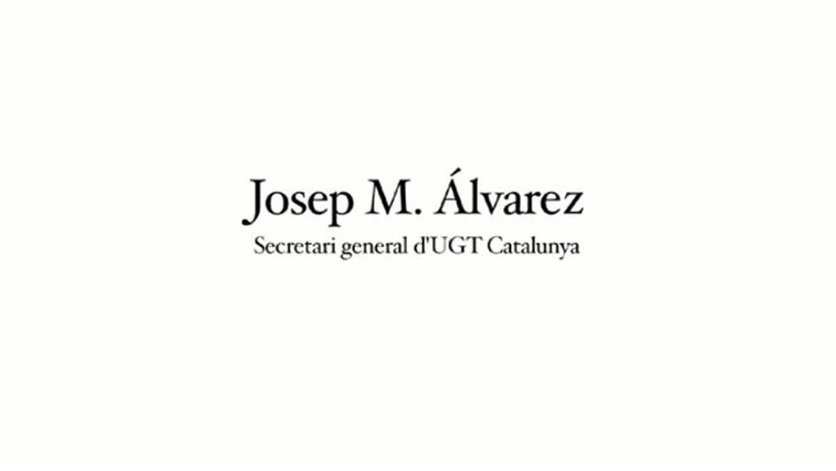Josep Maria Álvarez analitza en un vídeo com hauria de ser el món laboral en una Catalunya independent.