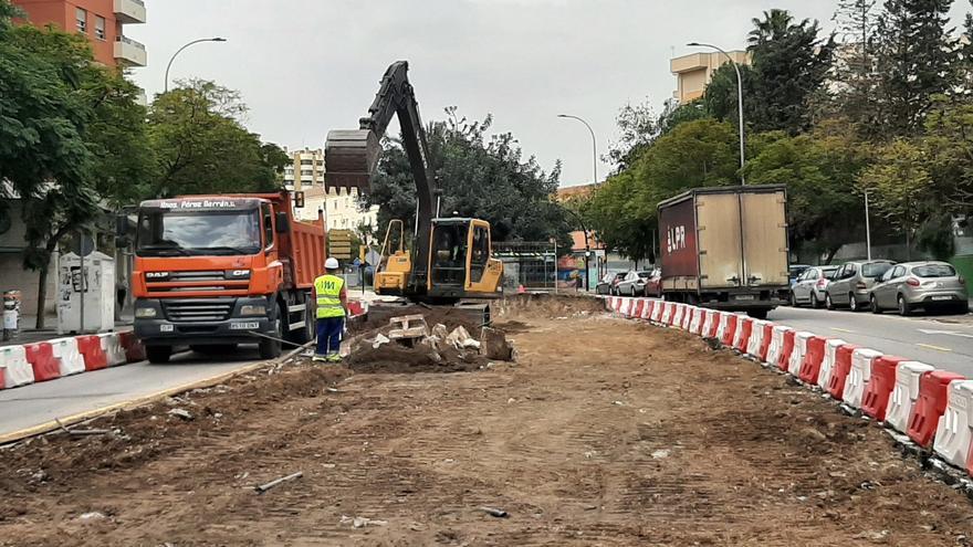 Cortes de tráfico por el avance de las obras del metro de Málaga