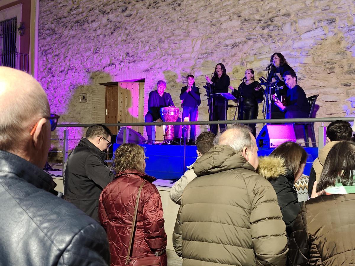 Zambomba durante el evento.