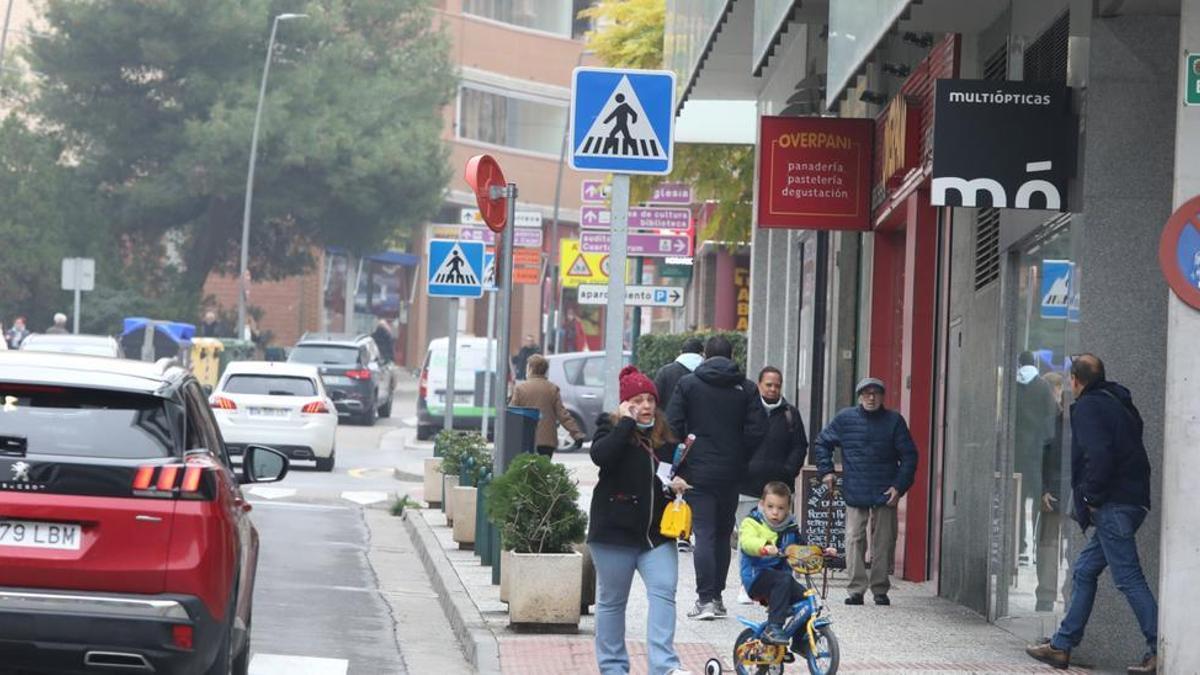 Imagen del mes pasado en el centro de Cuarte, que ha multiplicado su población por 8 en el siglo XXI.