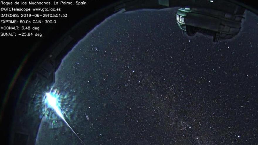 Imagen captada por el Gran Telescopio de Canarias la noche del sábado.