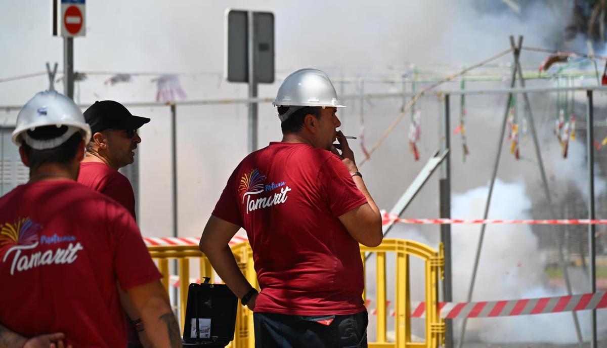 La mascletà de la pirotecnia Tamarit en las Fiestas de Elche, en imágenes