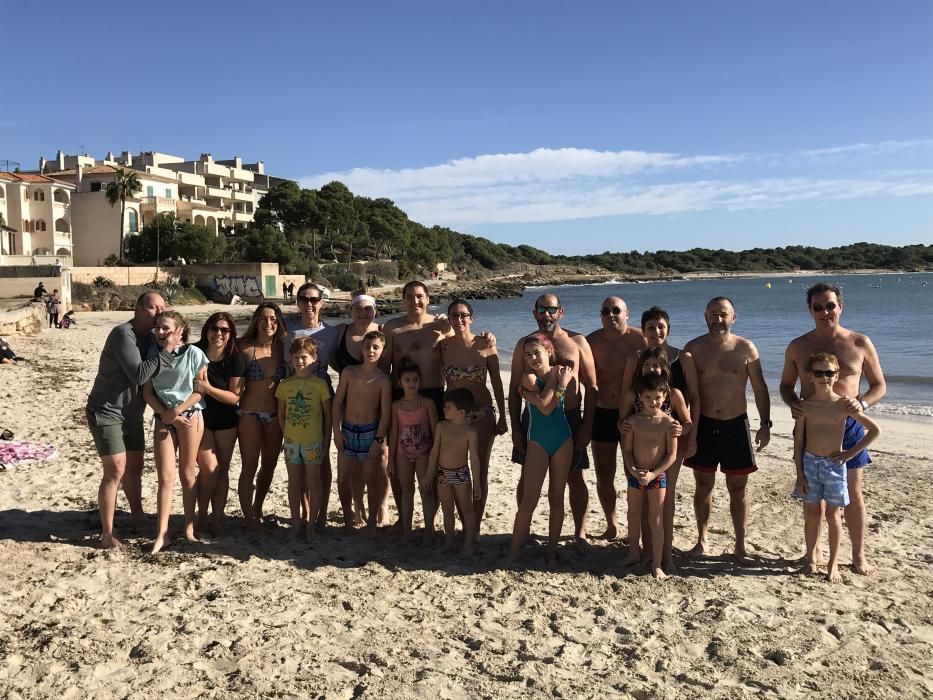 Neujahrs-Anbaden in Colònia de Sant Jordi