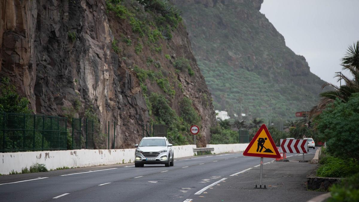 Apertura de la TF-5 a la altura de Los Realejos