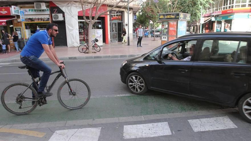 Más de medio centenar de puntos negros para las bicis en Cartagena