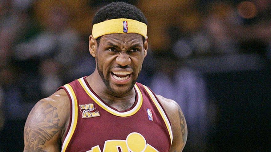 Lebron James en su época con los Cavaliers.