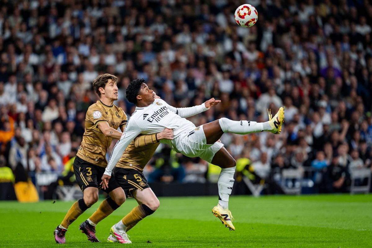 Endrick, en el Real Madrid - Real Sociedad.
